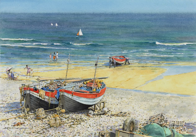 Norfolk Crabbers, Sheringham Limited Edition Print